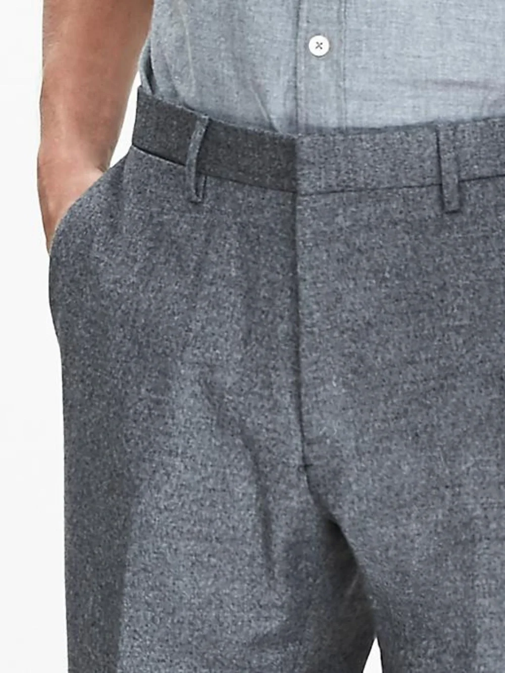 Banana Republic Modern Slim Fit Grey Dress Wool Pants Size 32